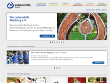 Tablet Screenshot of lebenshilfe-bamberg.de